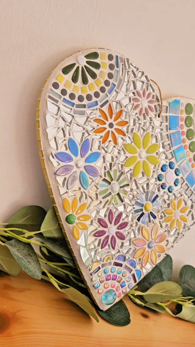 Mosaic heart decor.