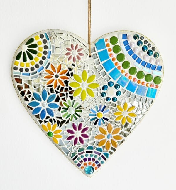 Mosaic heart decor.