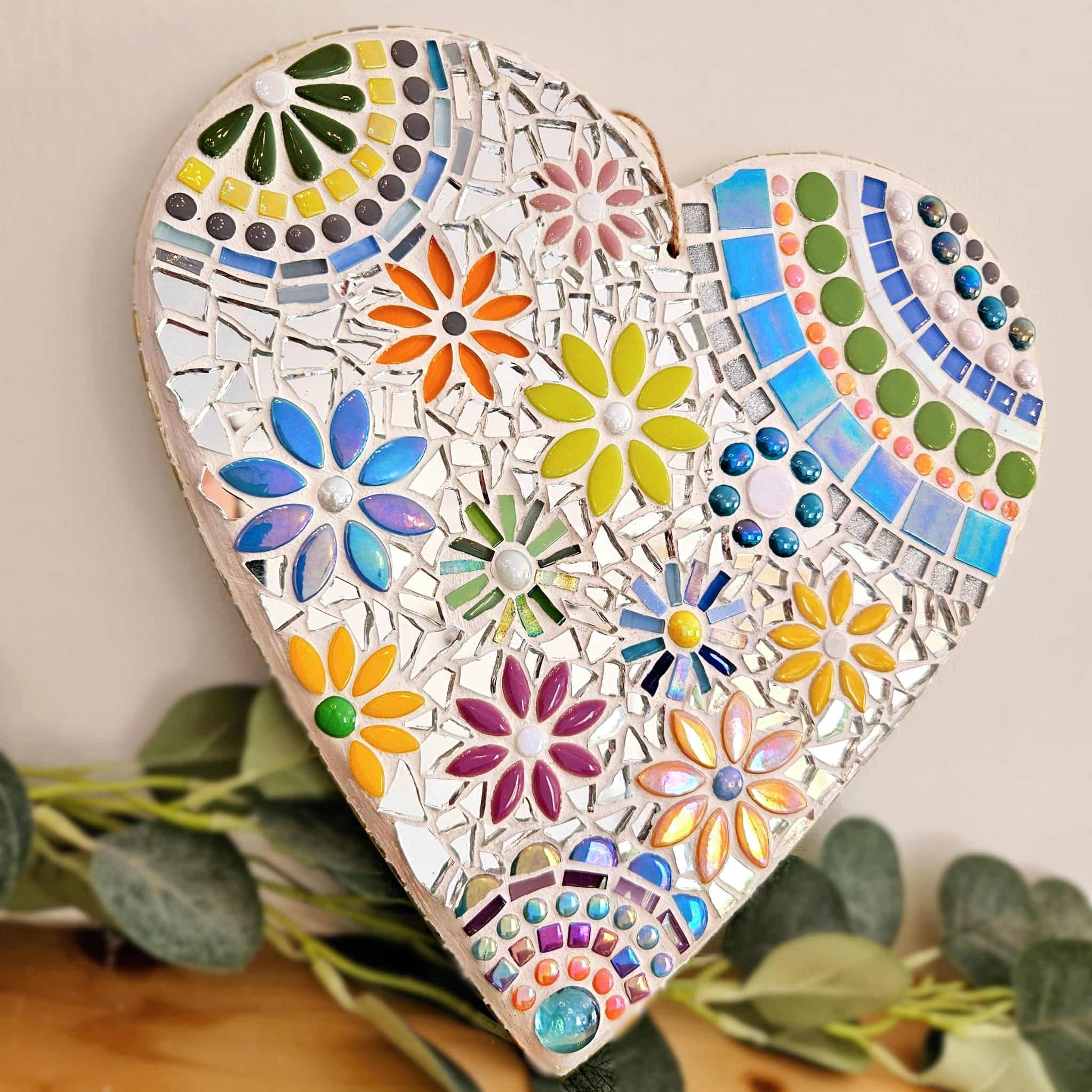 Mosaic heart decor.