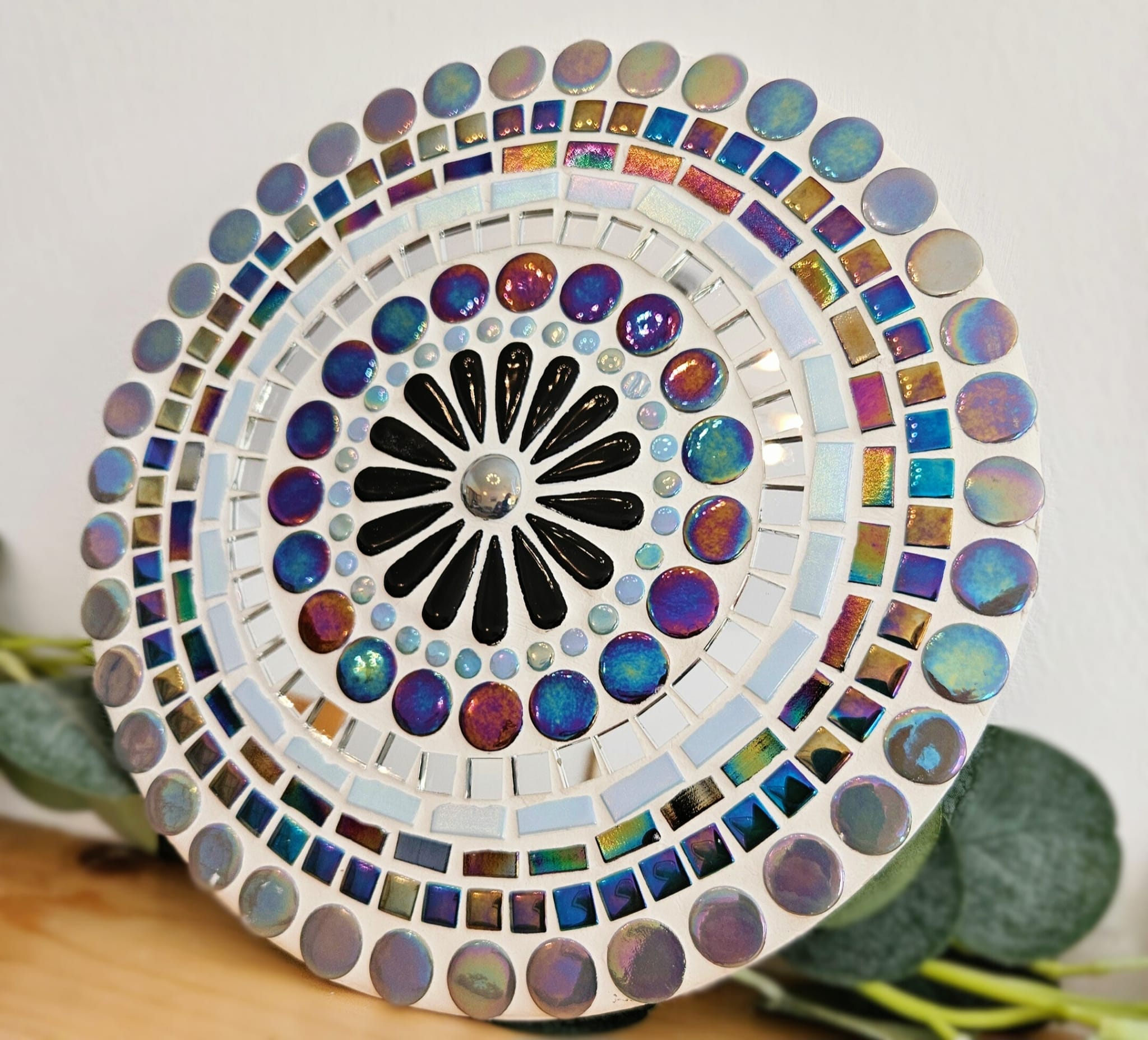 Mosaic wall hanging.