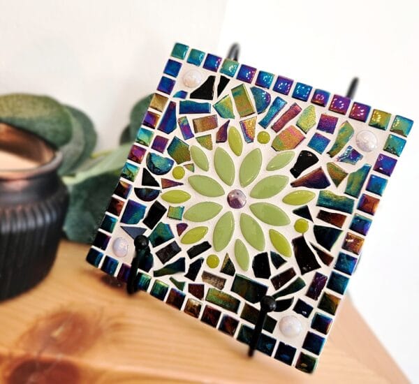 Colourful mosaic tiles.