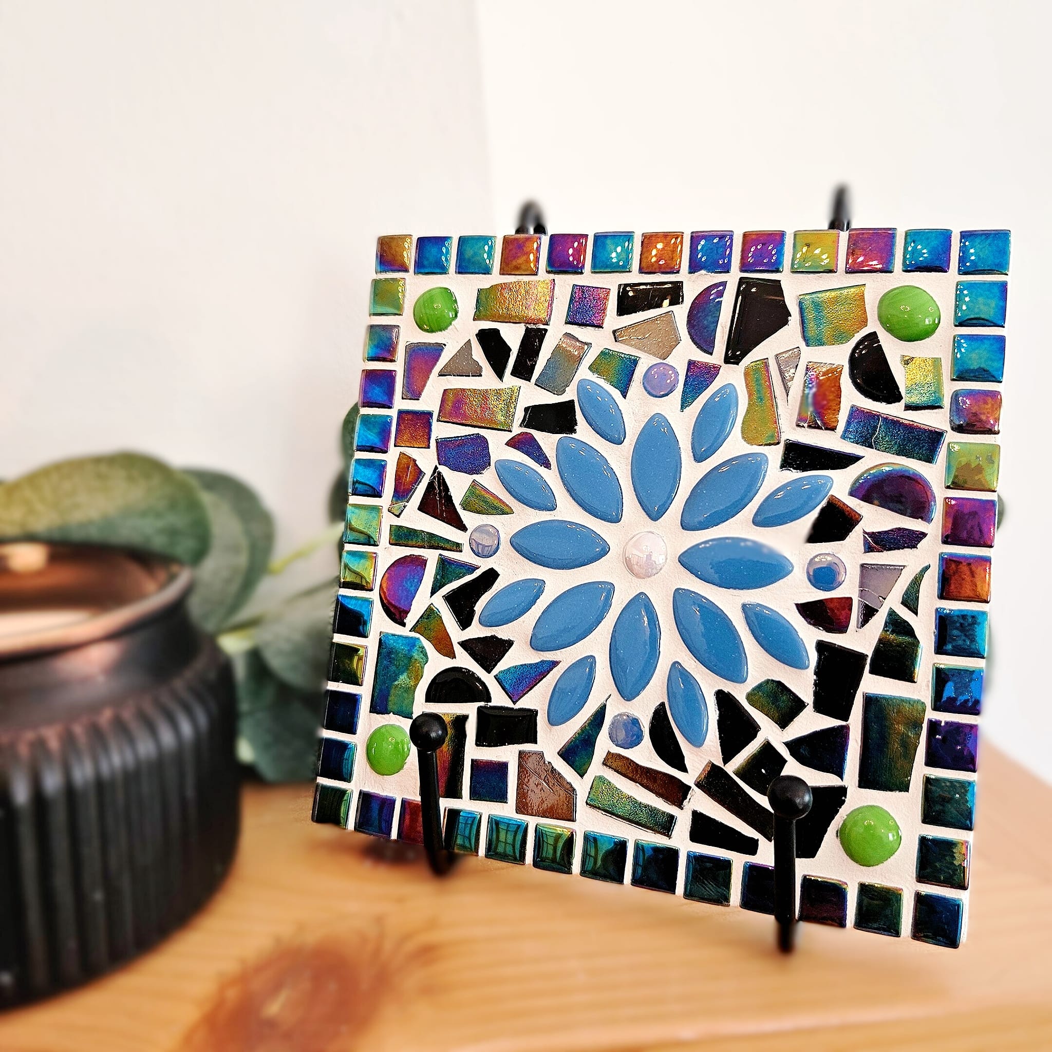 Colourful mosaic tiles.