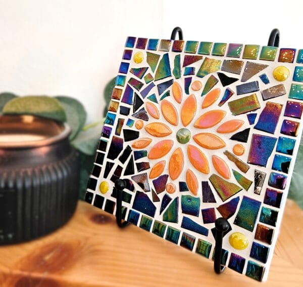Colourful mosaic tiles.