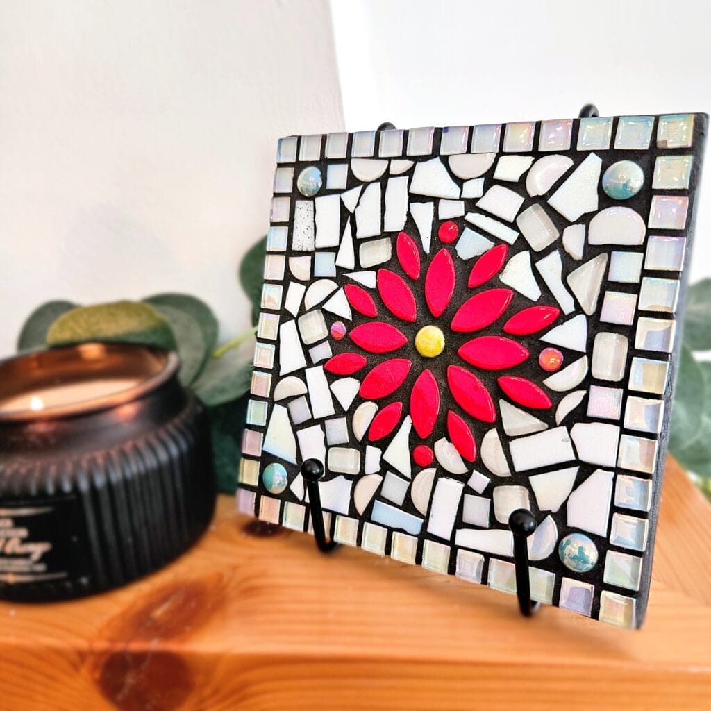 Colourful mosaic tiles.