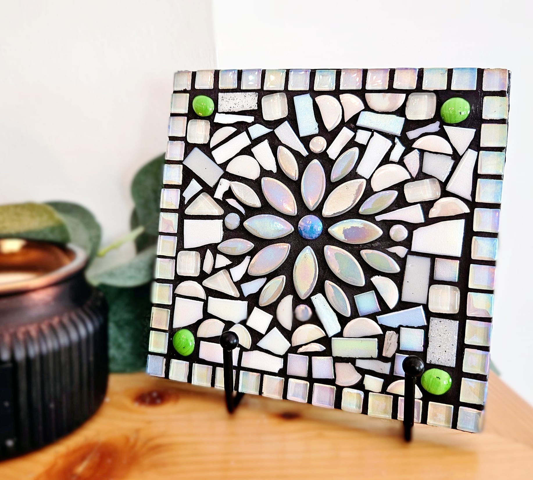 Colourful mosaic tiles.