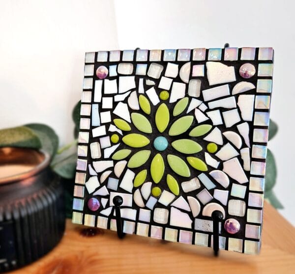 Colourful mosaic tiles.