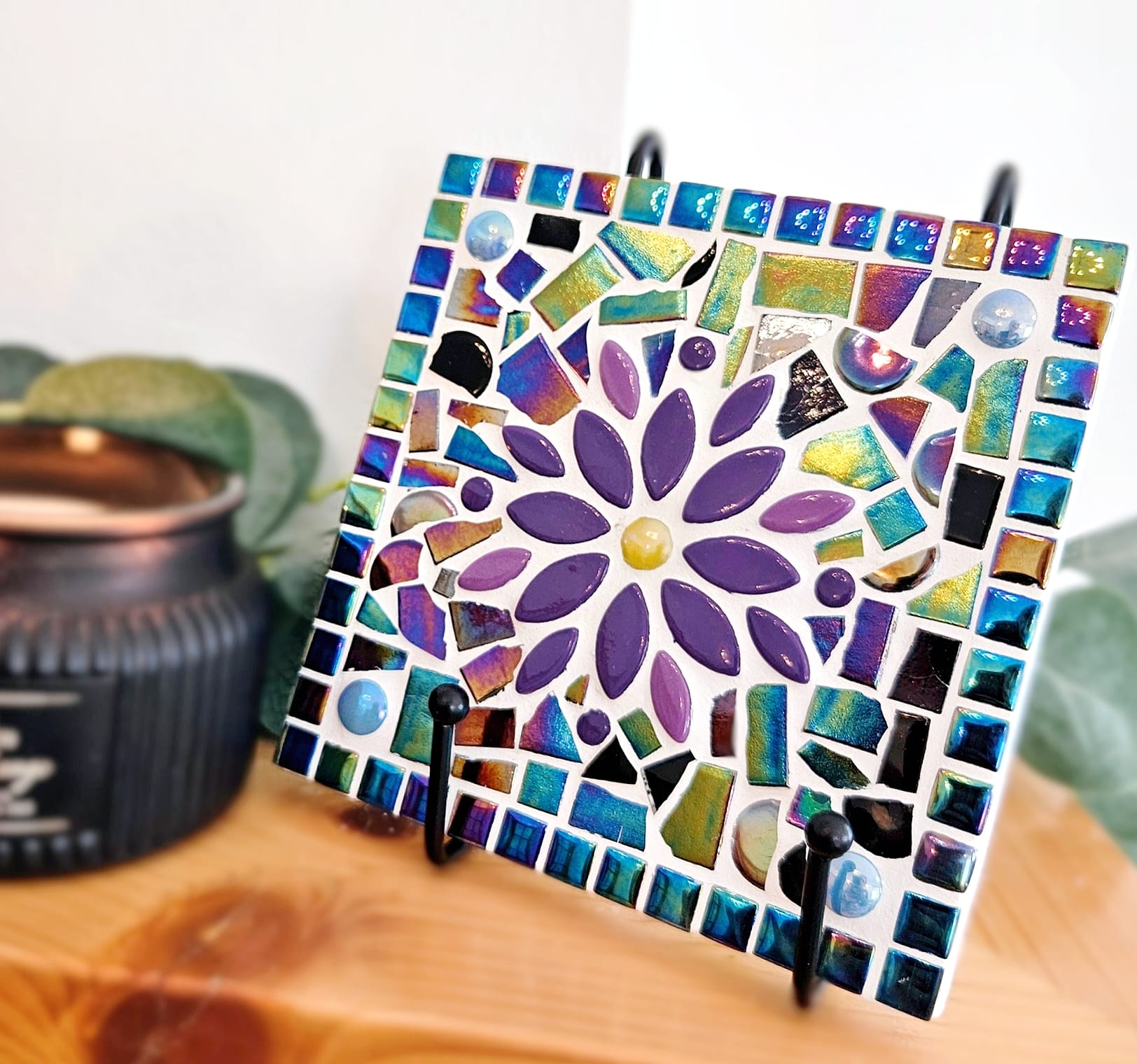 Colourful mosaic tiles.