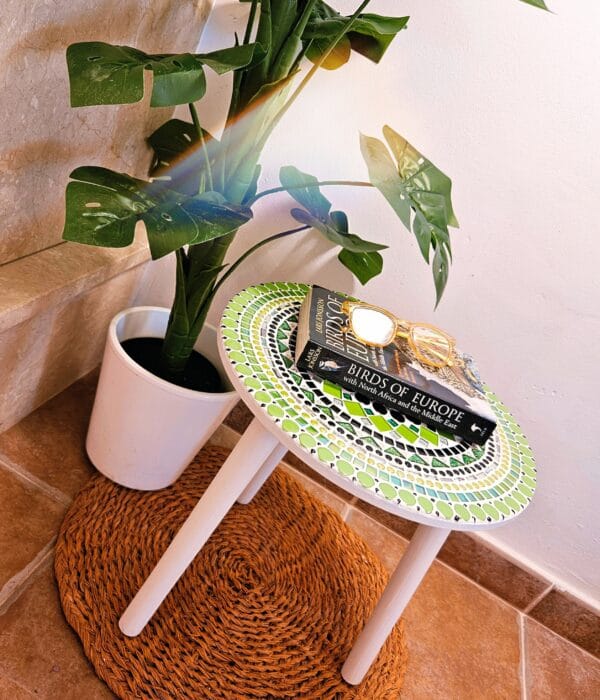 Mosaic colourful table.