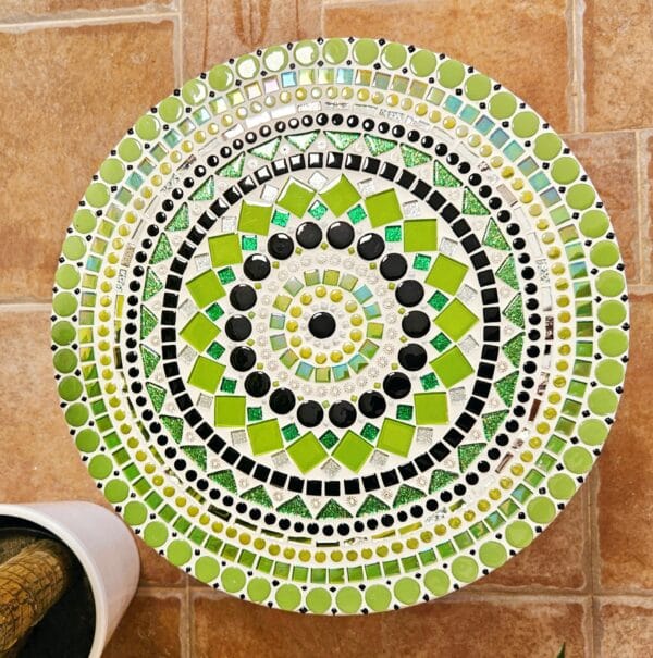 Mosaic colourful table.