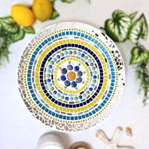 Decorative mirrored tray.