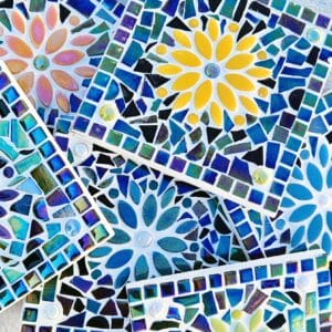 Decorative mosaic tiles.
